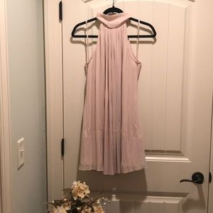 Halter, pleated dress, NWOT